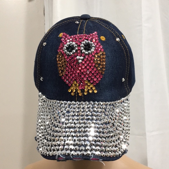 Owl Fashion Rhinestone Cap - Picture 6 of 8